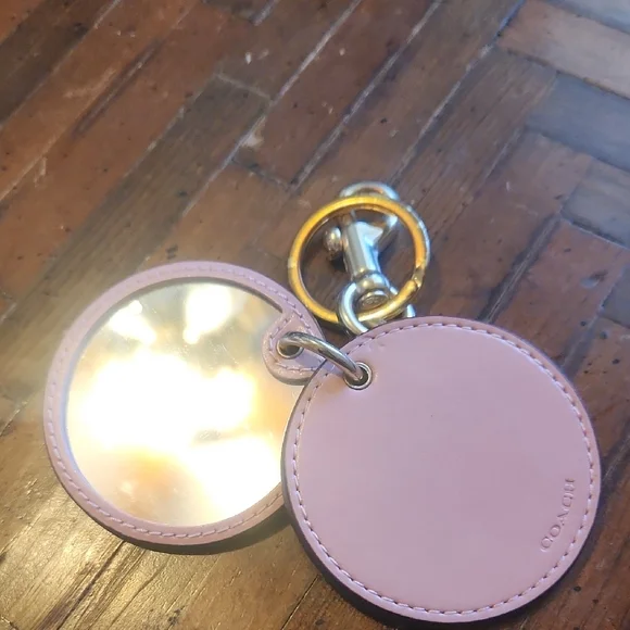 Coach Gold and Pink Key Card Holder - Picture 3 of 6